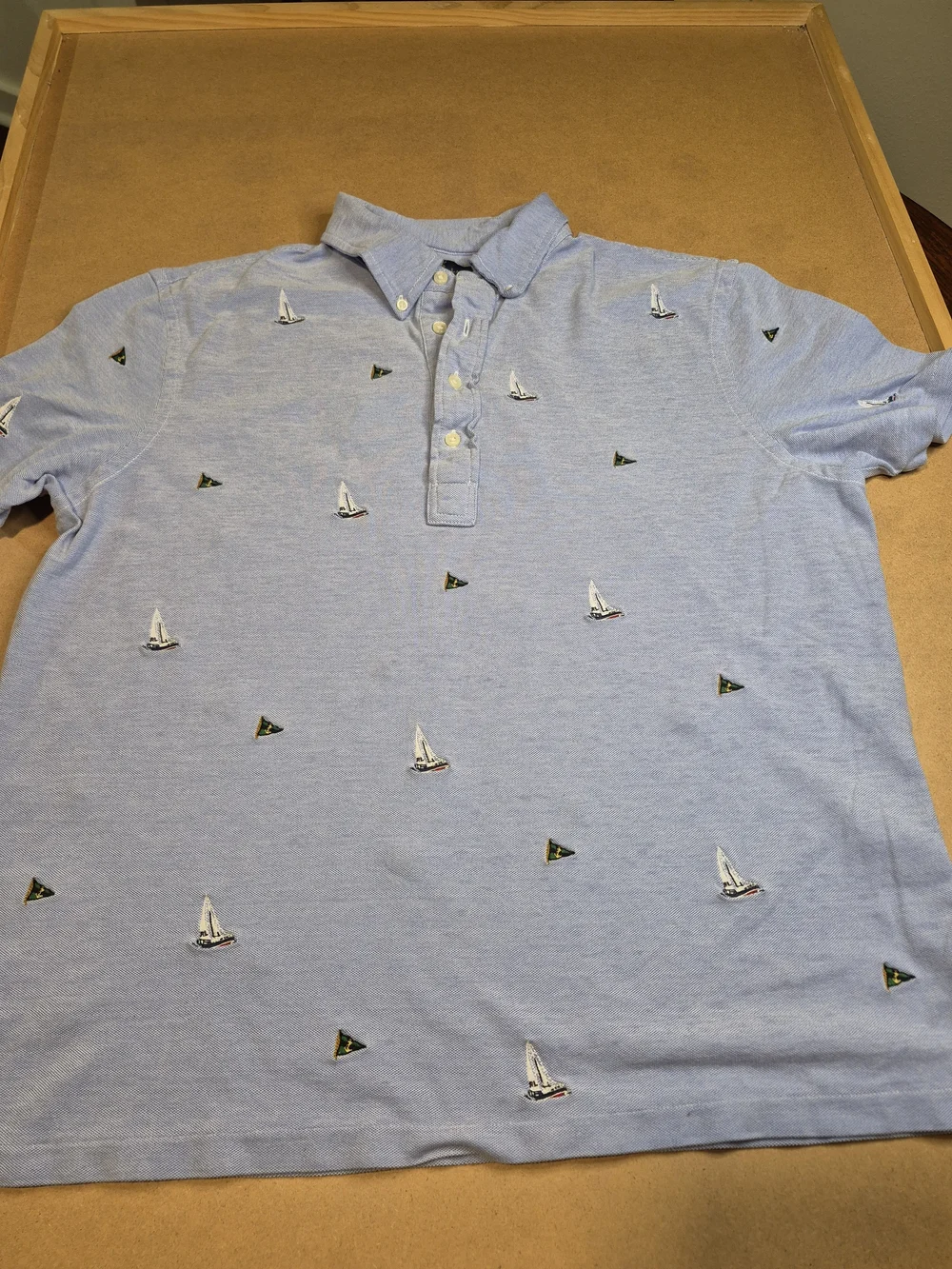 Polo by Ralph Lauren Light Blue Embroidered Sailboat Polo